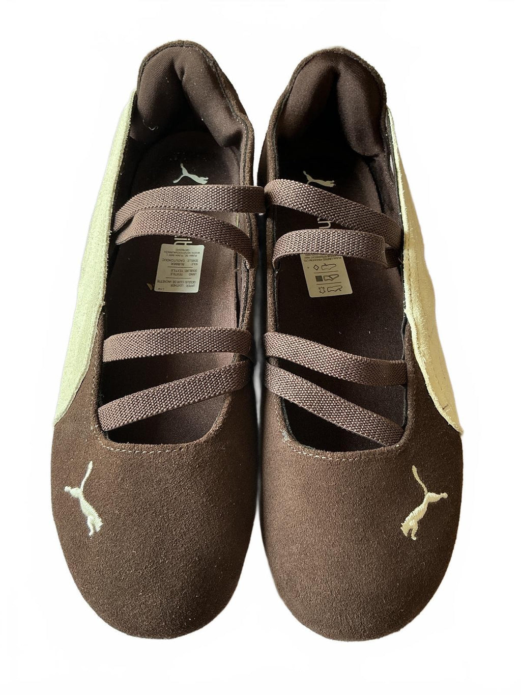 Puma Brown Speedcat Ballet Flats Size 6 UK Stylish Comfort