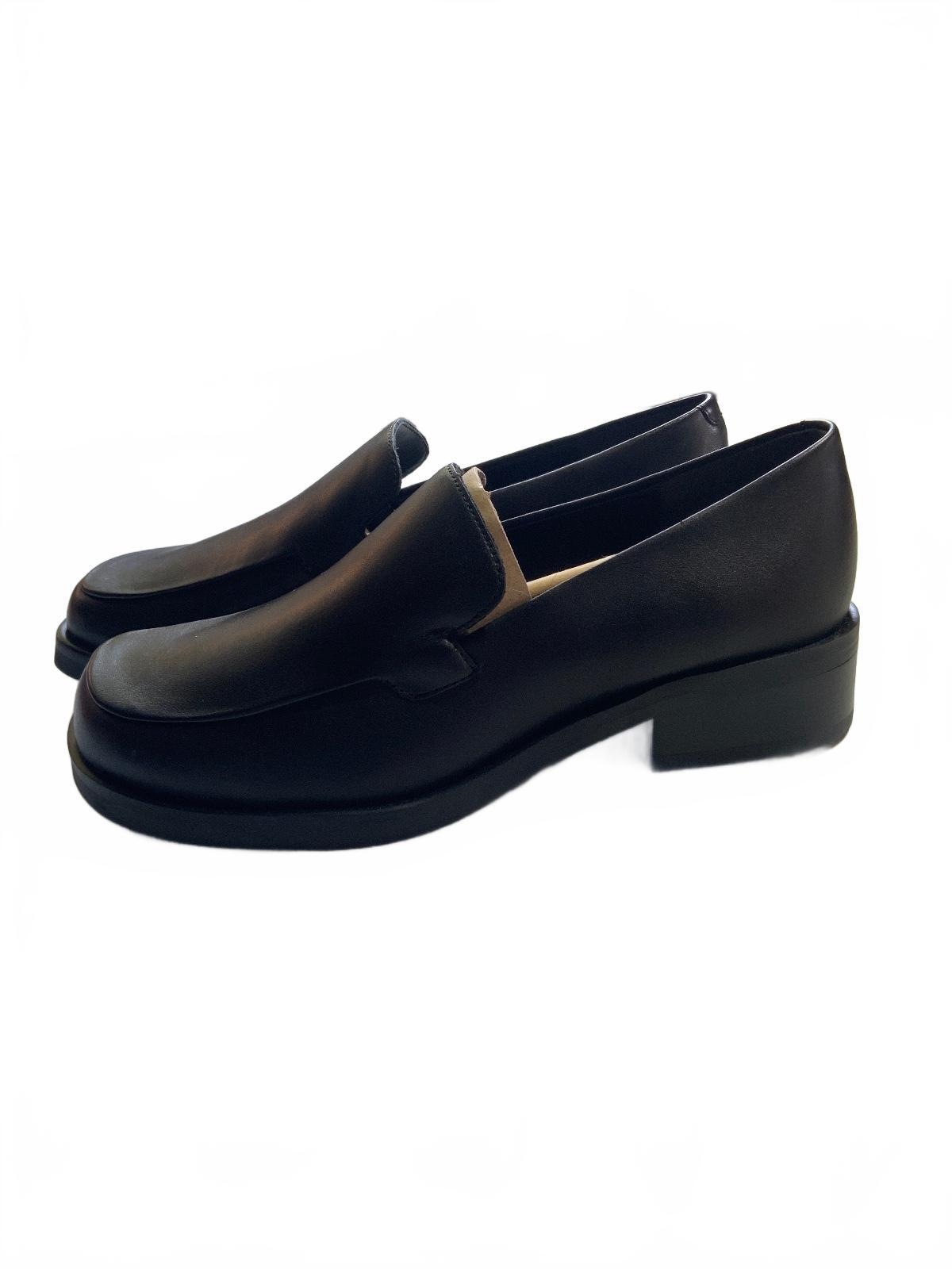 Franco Sarto L-Bocca Black Leather Loafers UK 3.5