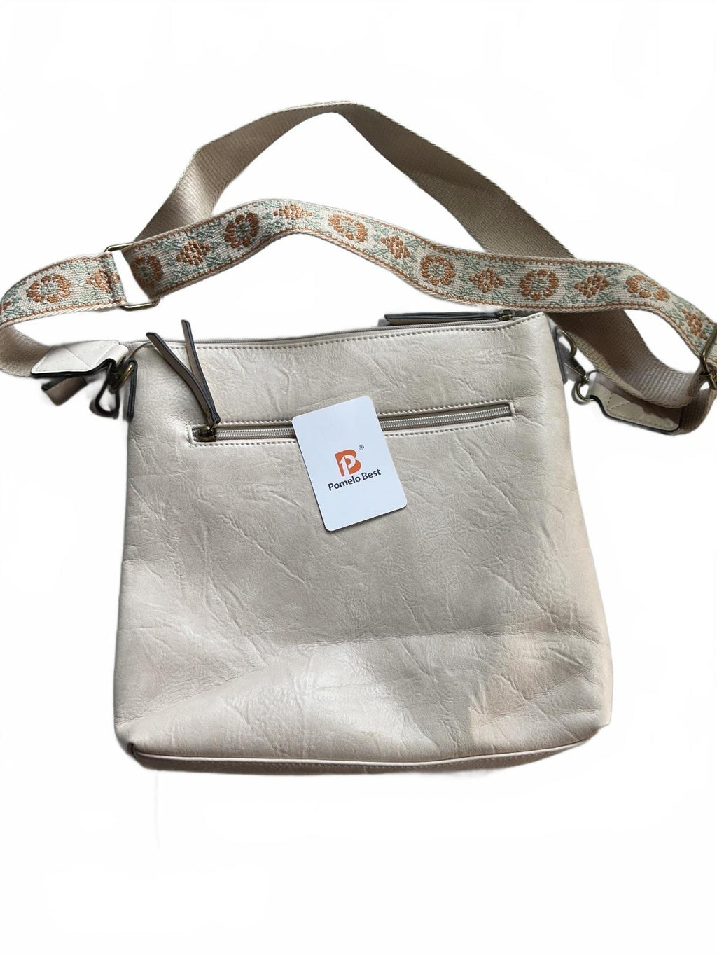 Pomelo Best Handbag for Women Cream Adjustable Strap Size One Size