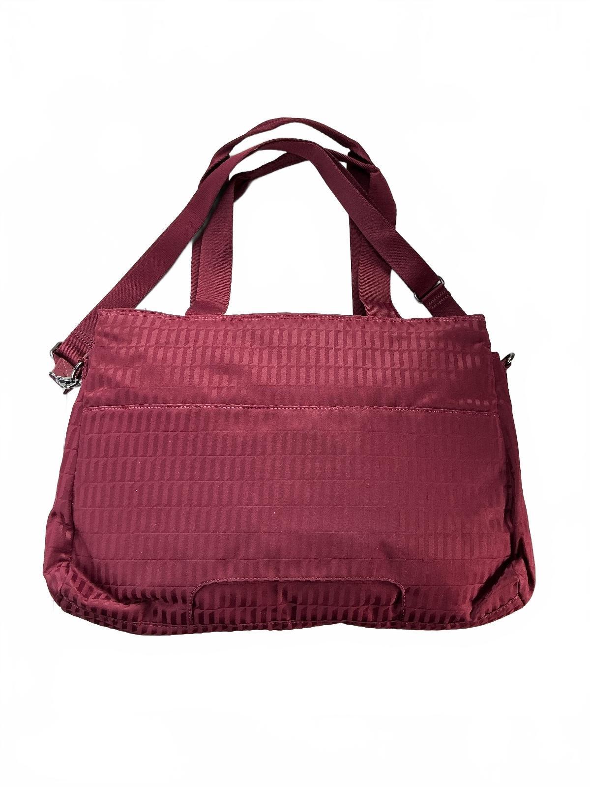 Kipling Elysia Work S Women Small Maroon Tile Jacquard Work Bag Laptop