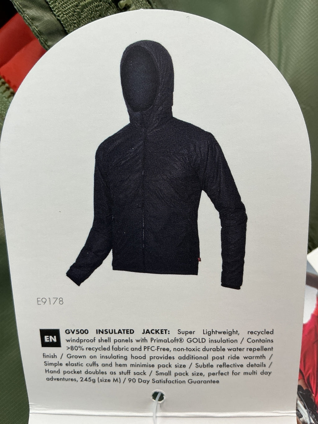 Endura GV500 Insulated Jacket Size S Lightweight Green