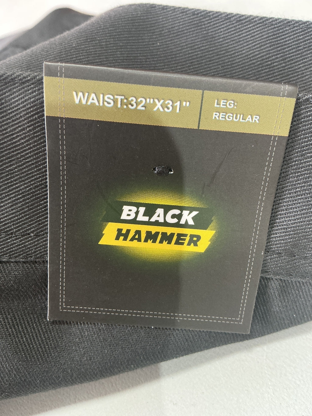 Black Hammer Workwear Men's Trousers UK 32" Waist 31" Leg Black