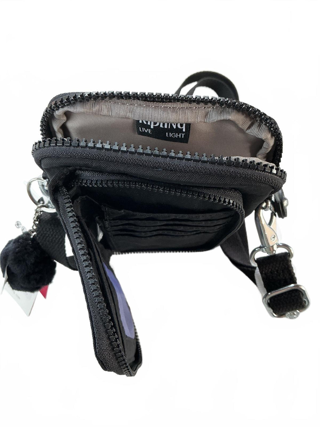 Kipling Ladies Telmo Small Wallet Small Black Detachable Strap