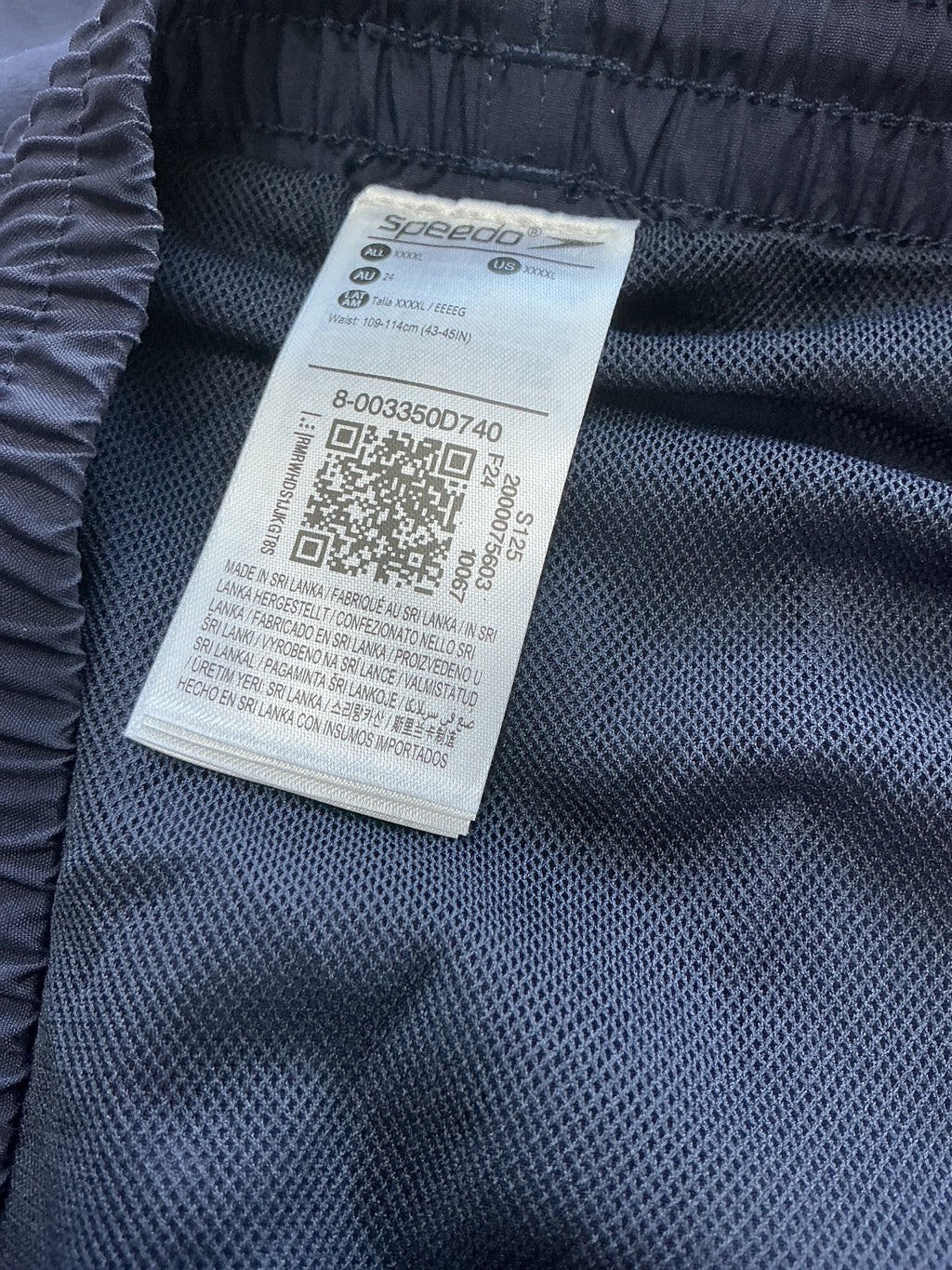 Speedo Essentials Plus 16" Swim Shorts Navy 4Xl