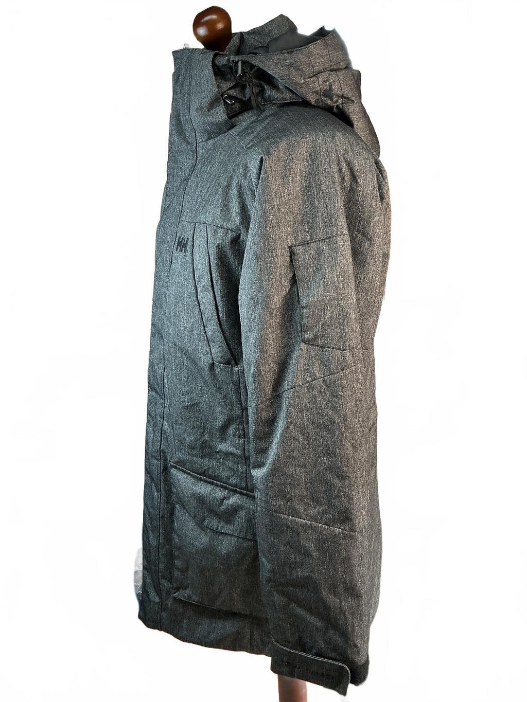 Helly Hansen Hellytech Men's S Charcoal Hooded Waterproof Insulated Winter Coat