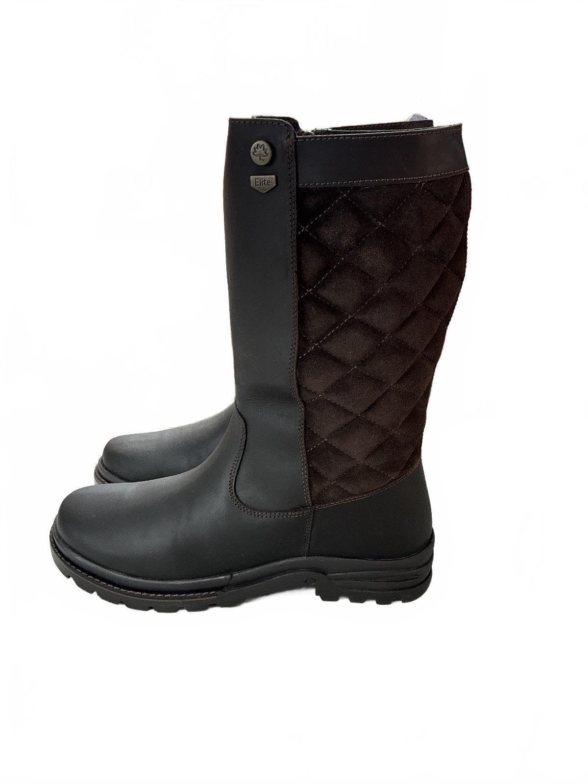 Cabot Elite Marlow Waterproof Breathable Women's Boot Size 8 Brown Quilted