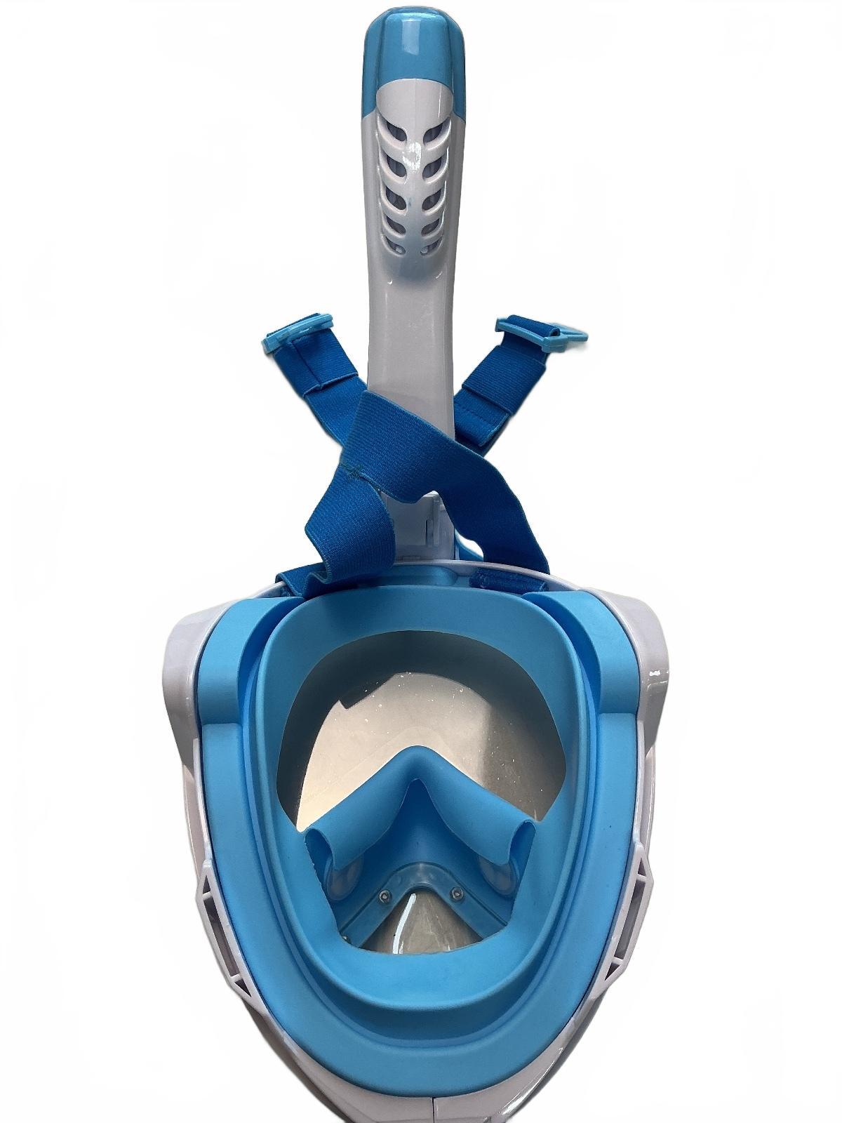 M6 Snorkel Mask Unisex S/M Blue Full Face Snorkeling Gear Comfortable Fit
