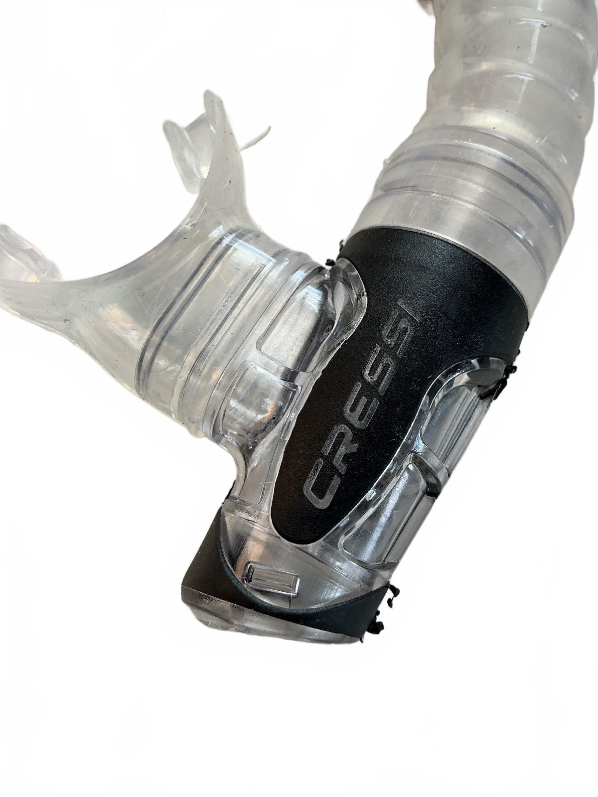 Cressi Adult Snorkel Clear Black Size One Size
