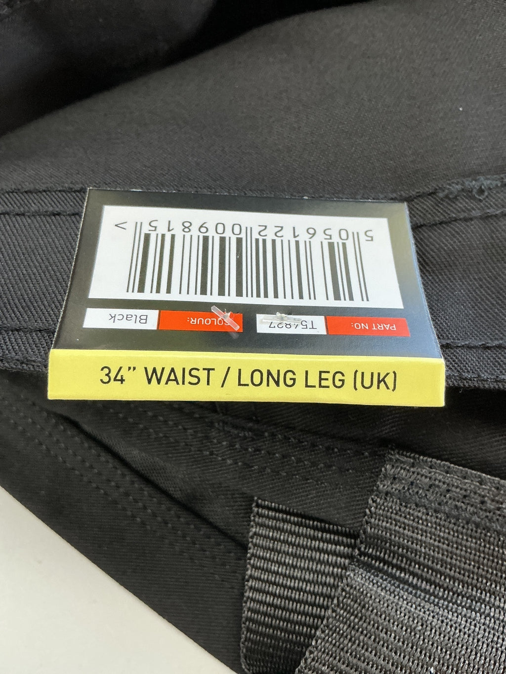 Scruffs Abratech Men's 34L Black Work Trousers Durable Multi-Pocket