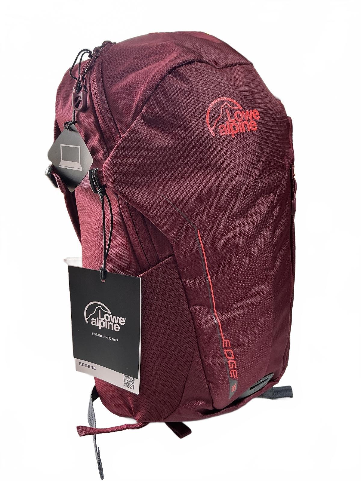 *NEW* Lowe Alpine Edge 18 Burgundy Hiking Backpack Rucksack 18L