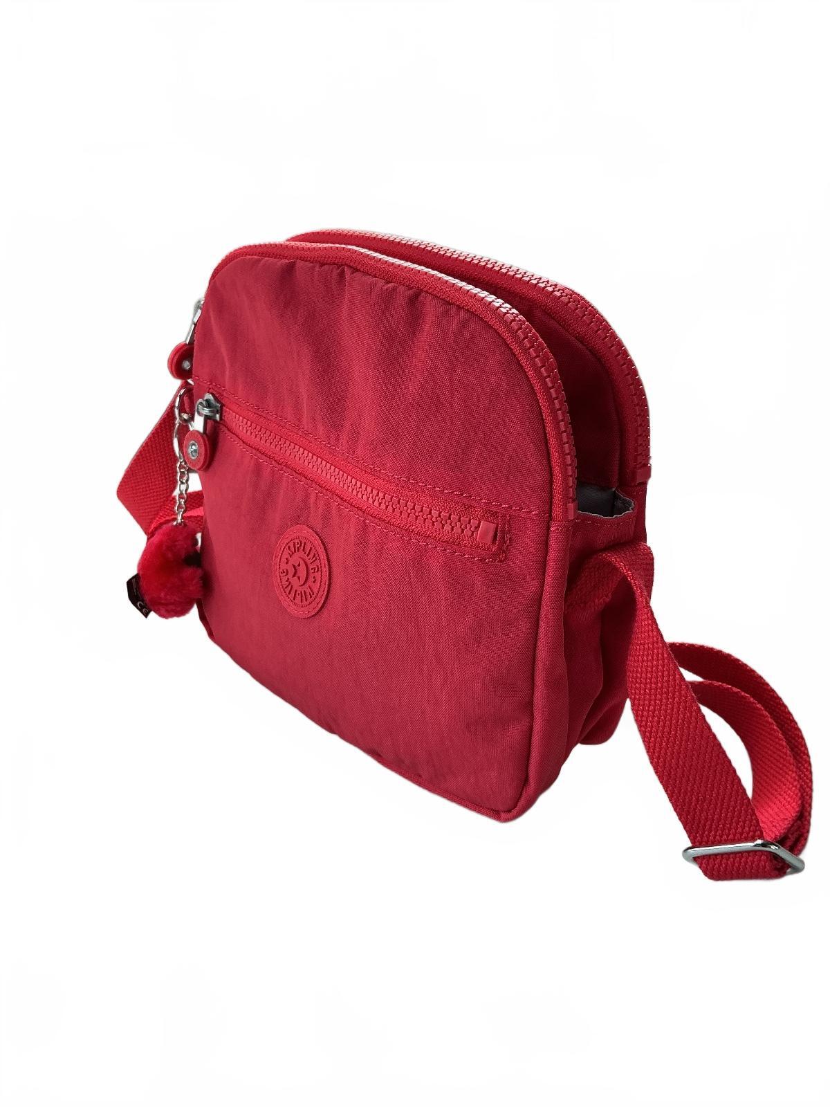 Kipling Keeffe Crossbody Bag Women Red Lightweight Adjustable Strap