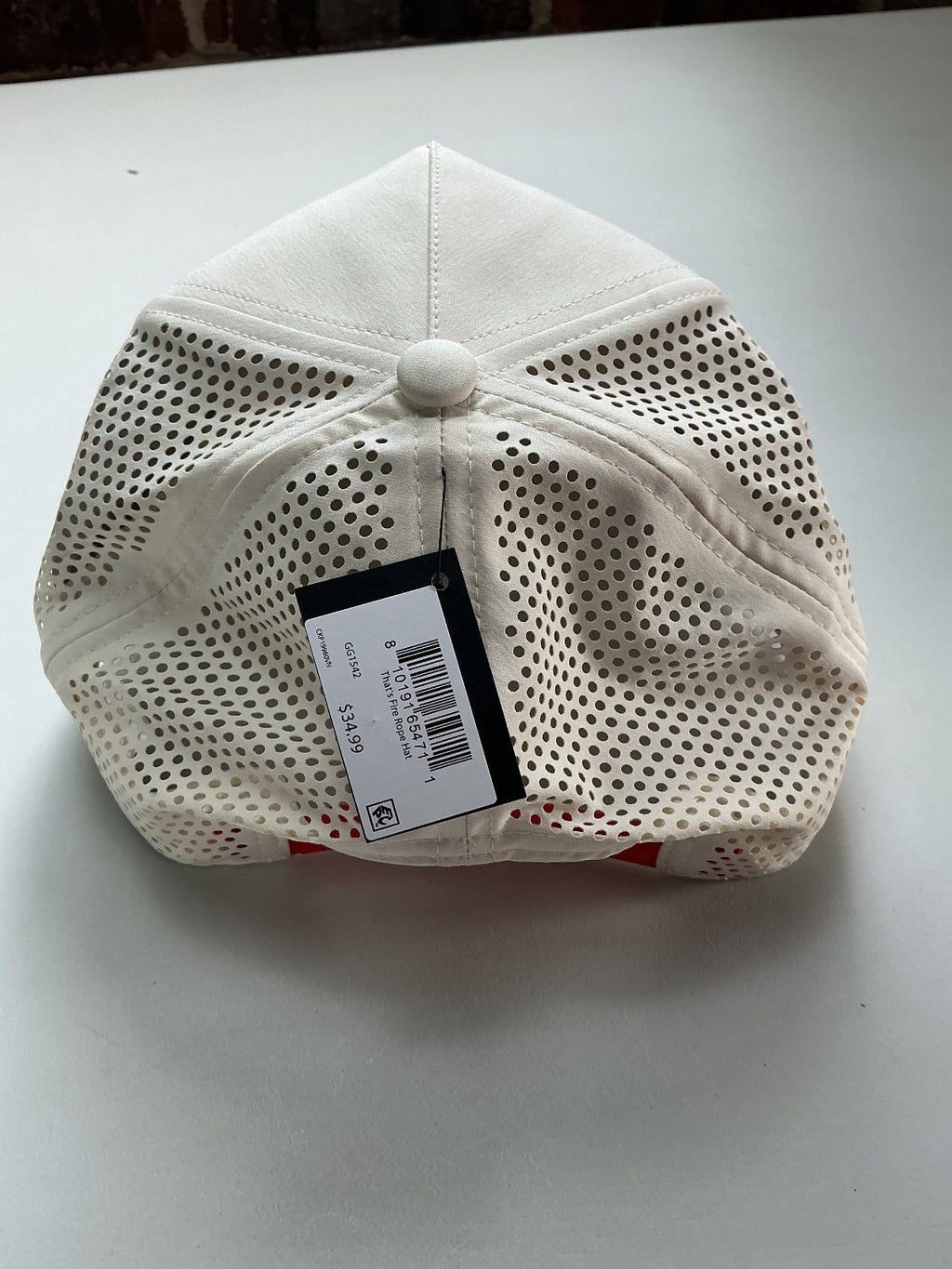 *NEW* Good Good That's Fire Rope Hat White Adjustable