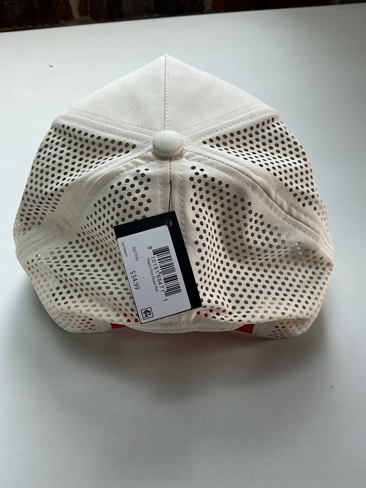 *NEW* Good Good That's Fire Rope Hat White Adjustable