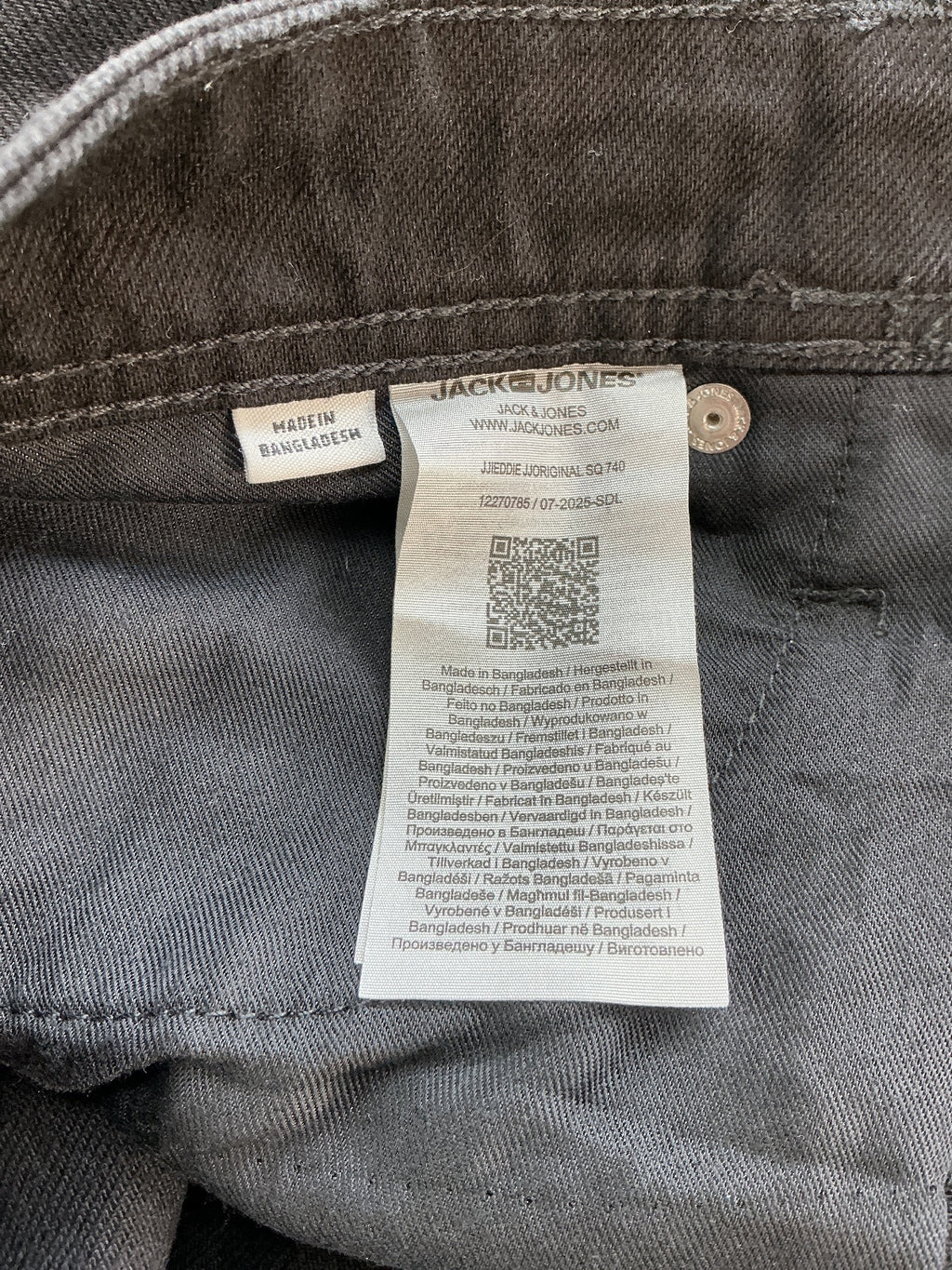 Jack & Jones Loose Eddie Men's Jeans W34 L32 Black Comfortable Fit