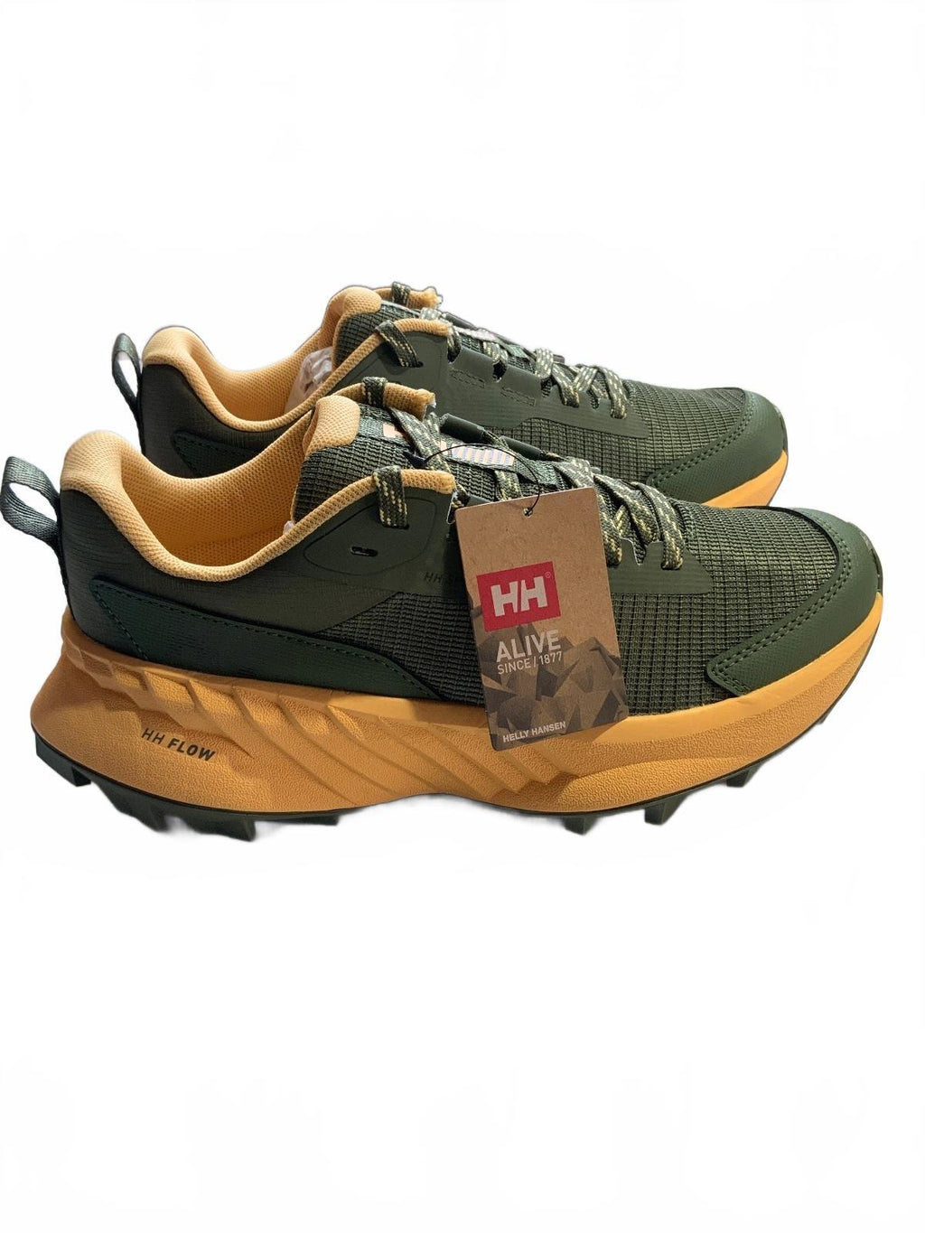 *NEW* Helly Hansen Ladies HH Flow Trail Running Shoes Green Orange UK Size 4