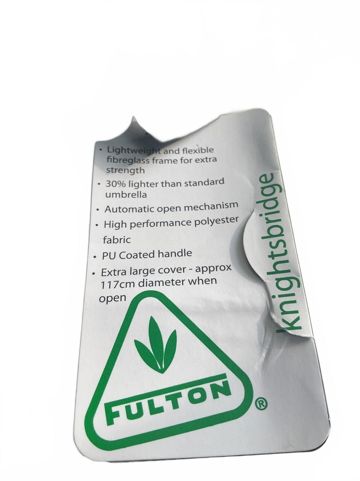 Fulton Knightsbridge No.1 Black Umbrella Size Standard