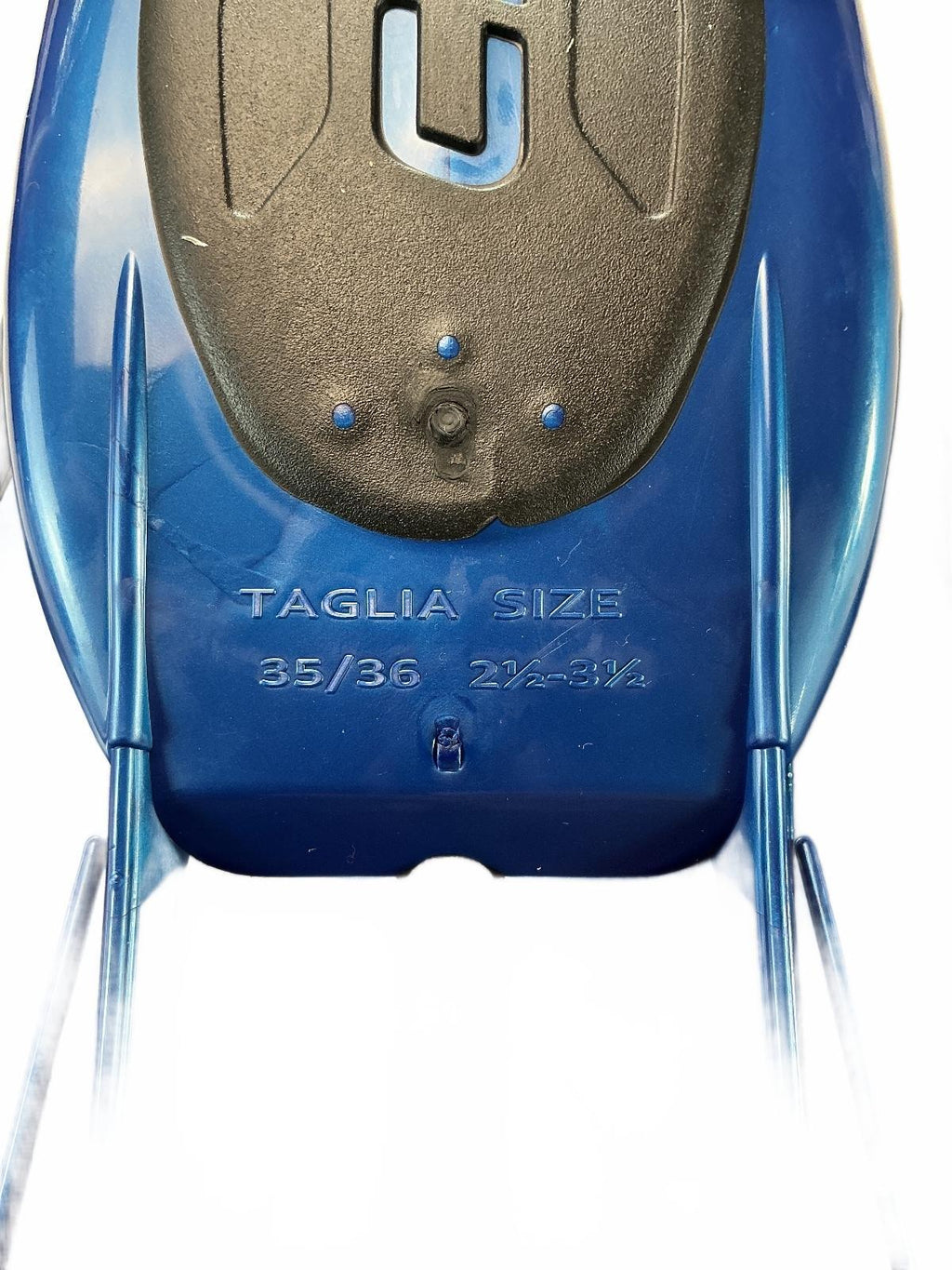 Cressi Agua Short Fins Blue Size Uk 2.5/3.5 35/36 Swim Fins