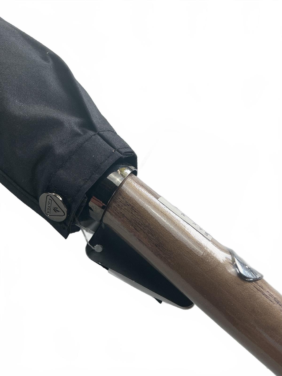 Fulton Mayfair Umbrella Black Wood Handle 101cm Size