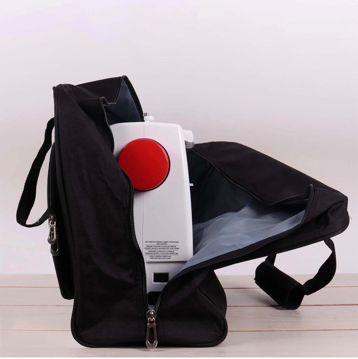 Hobby Gift Sewing Machine Carry Bag Black Durable Padding Large Pocket