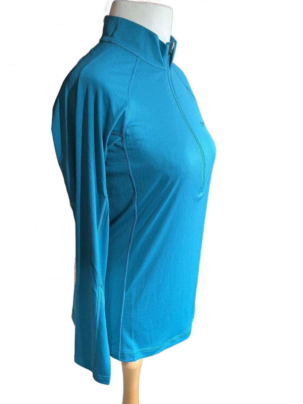 Berghaus W 24/7 Maternity L/S HZ Tech Tee Top UK 8 XS Blue Activewear