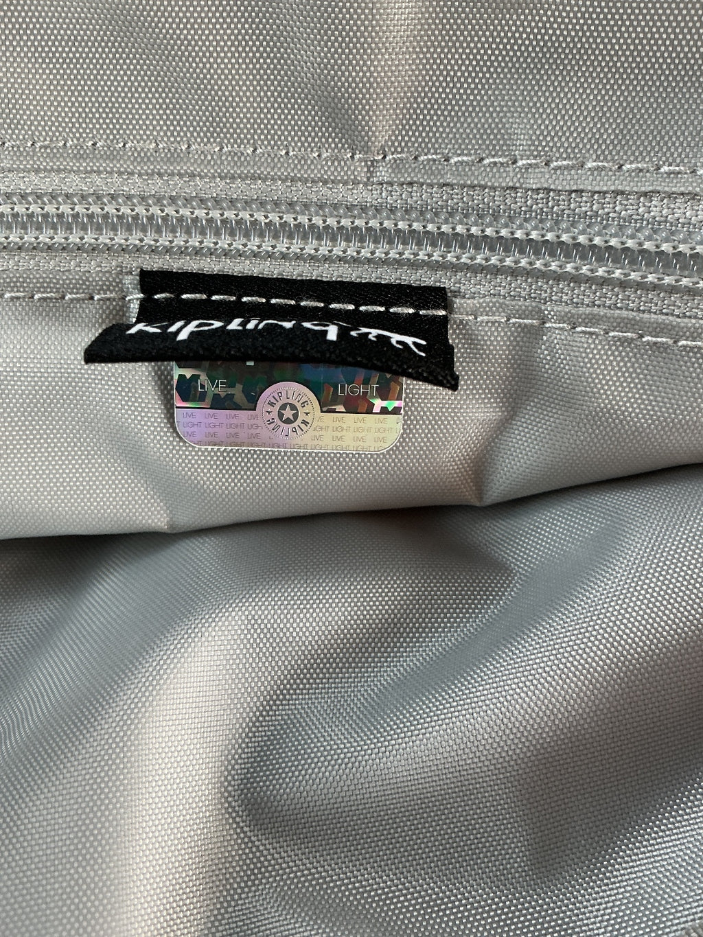 Kipling Keefe Unisex Small Crossbody Bag Cloudy Grey Lightweight Durable