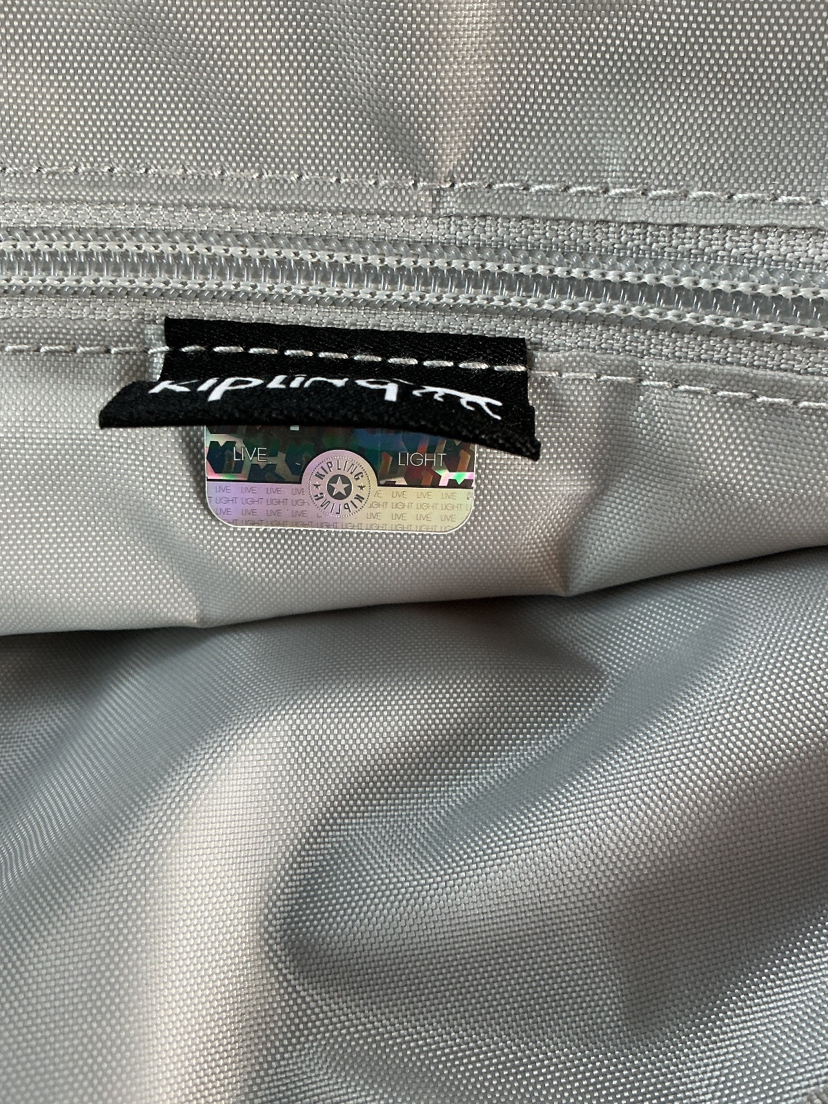 Kipling Keefe Unisex Small Crossbody Bag Cloudy Grey Lightweight Durable