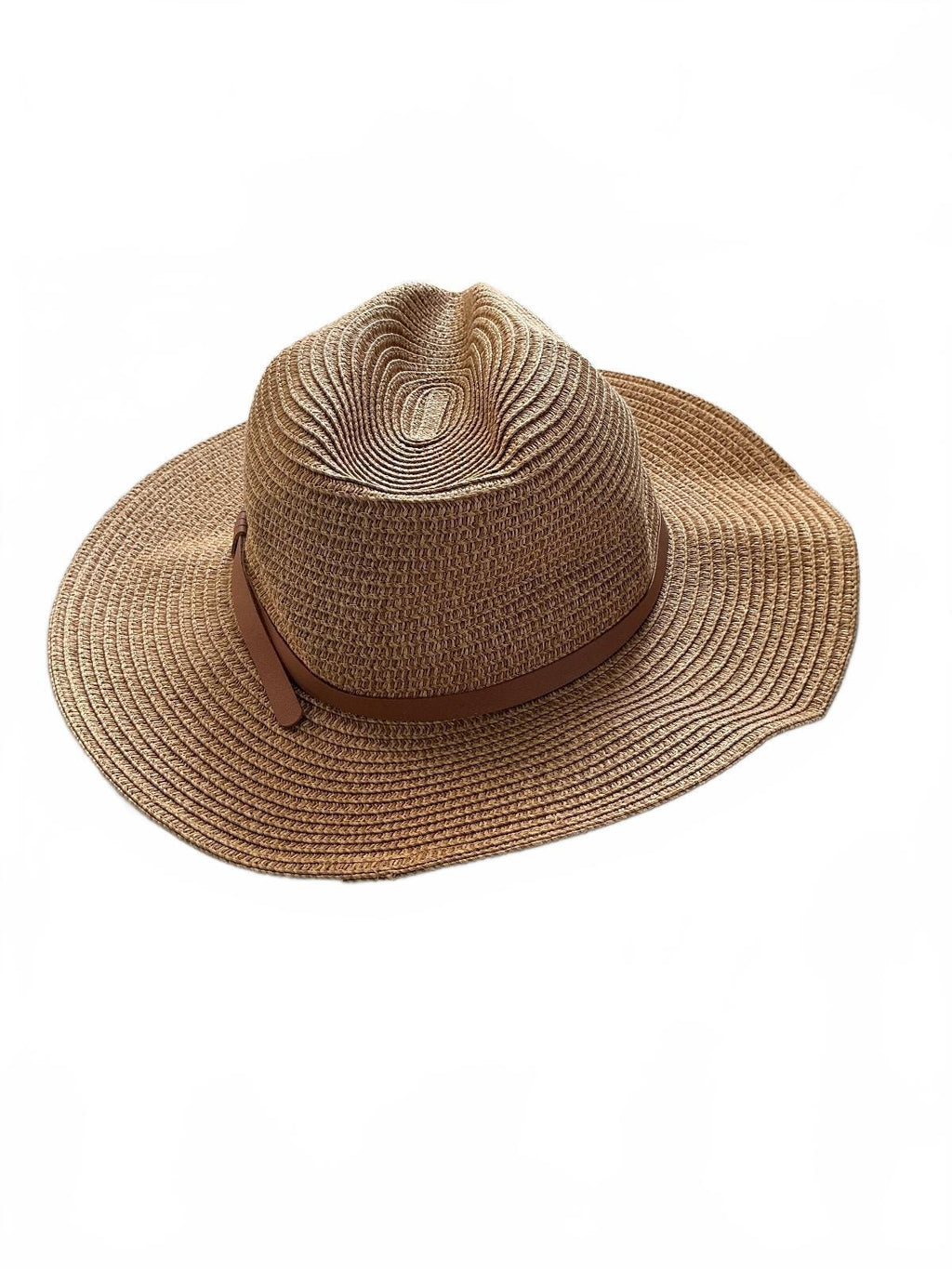 Barbour Evelyn Trilby Hat Size S Brown Straw Fedora