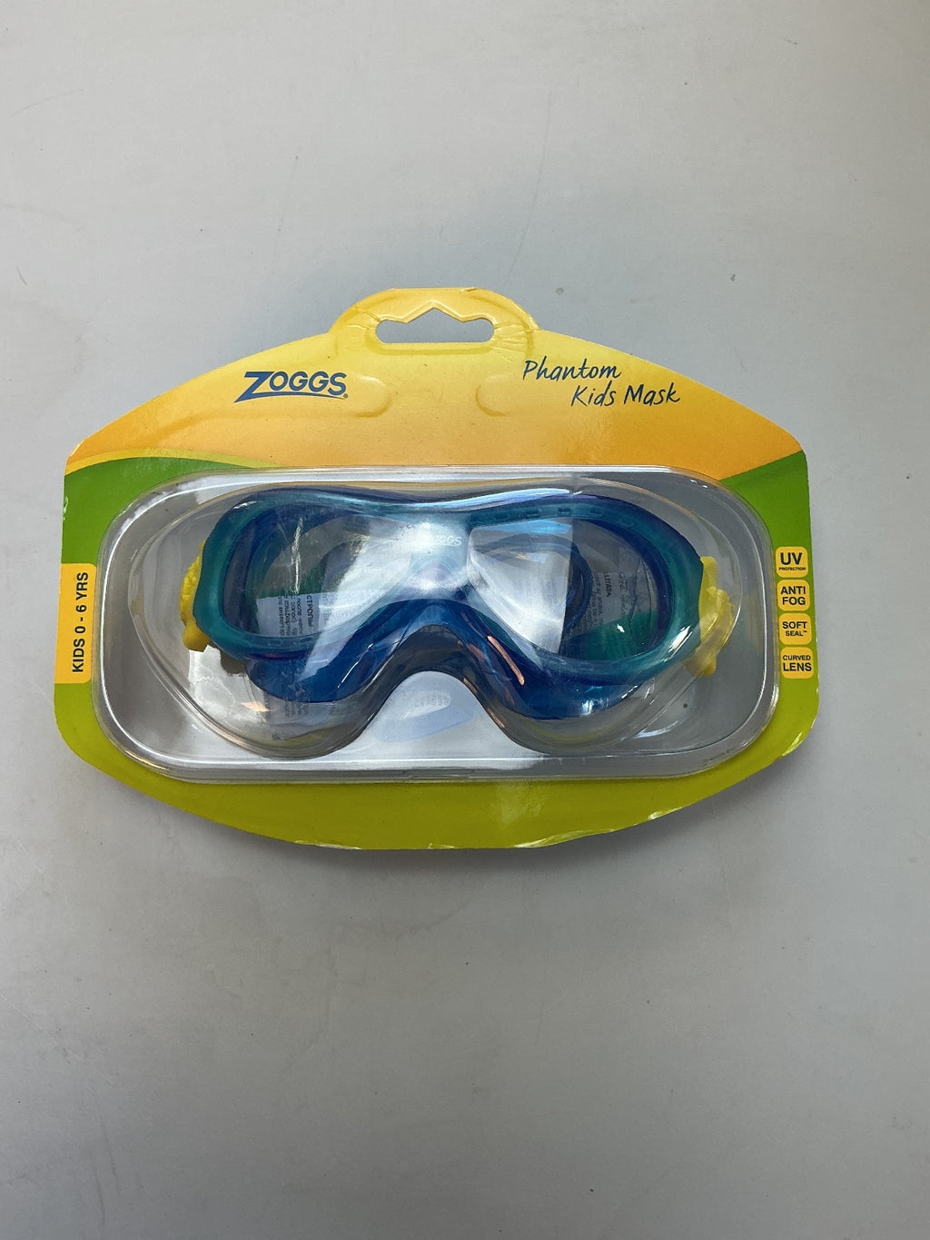 *NEW* Zoggs Phantom Kids Mask Swimming Goggles Size 0-6 Years Blue