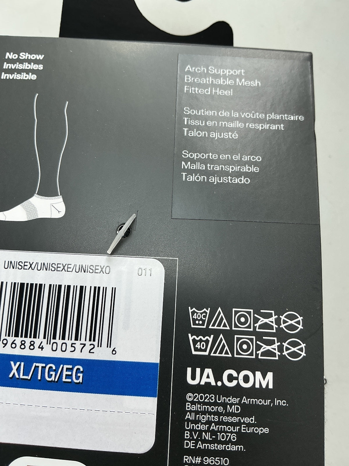 *NEW* 2*Under Armour Performance Tech Socks 3 Pack XL 12-15UK