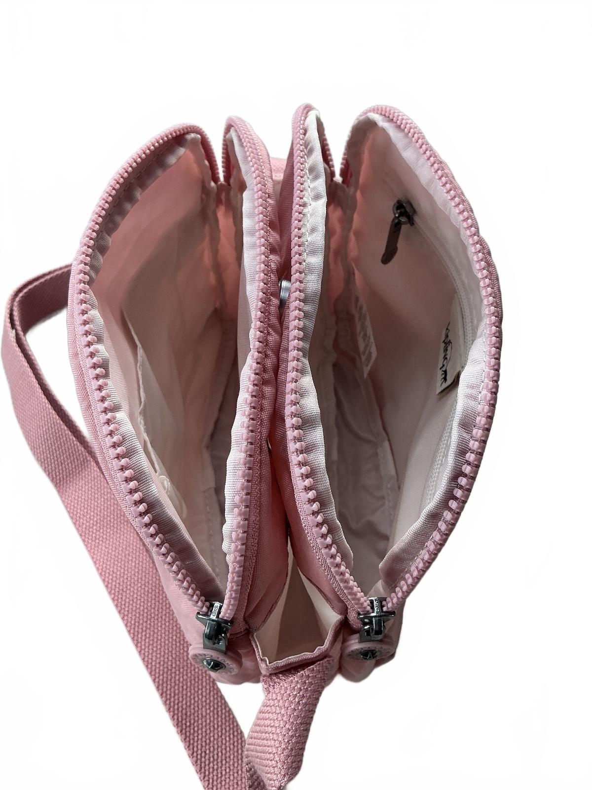 Kipling Pink Keefe Crossbody Bag Women Adjustable Strap Lightweight Functional