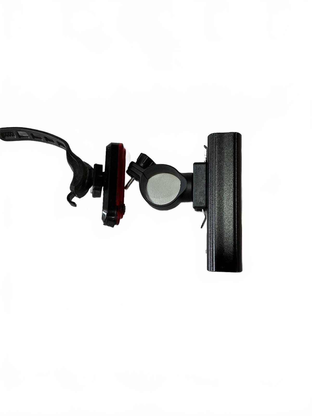 Ebuyfire Black Bike Front and Rear Light Set with Mounting Bracket