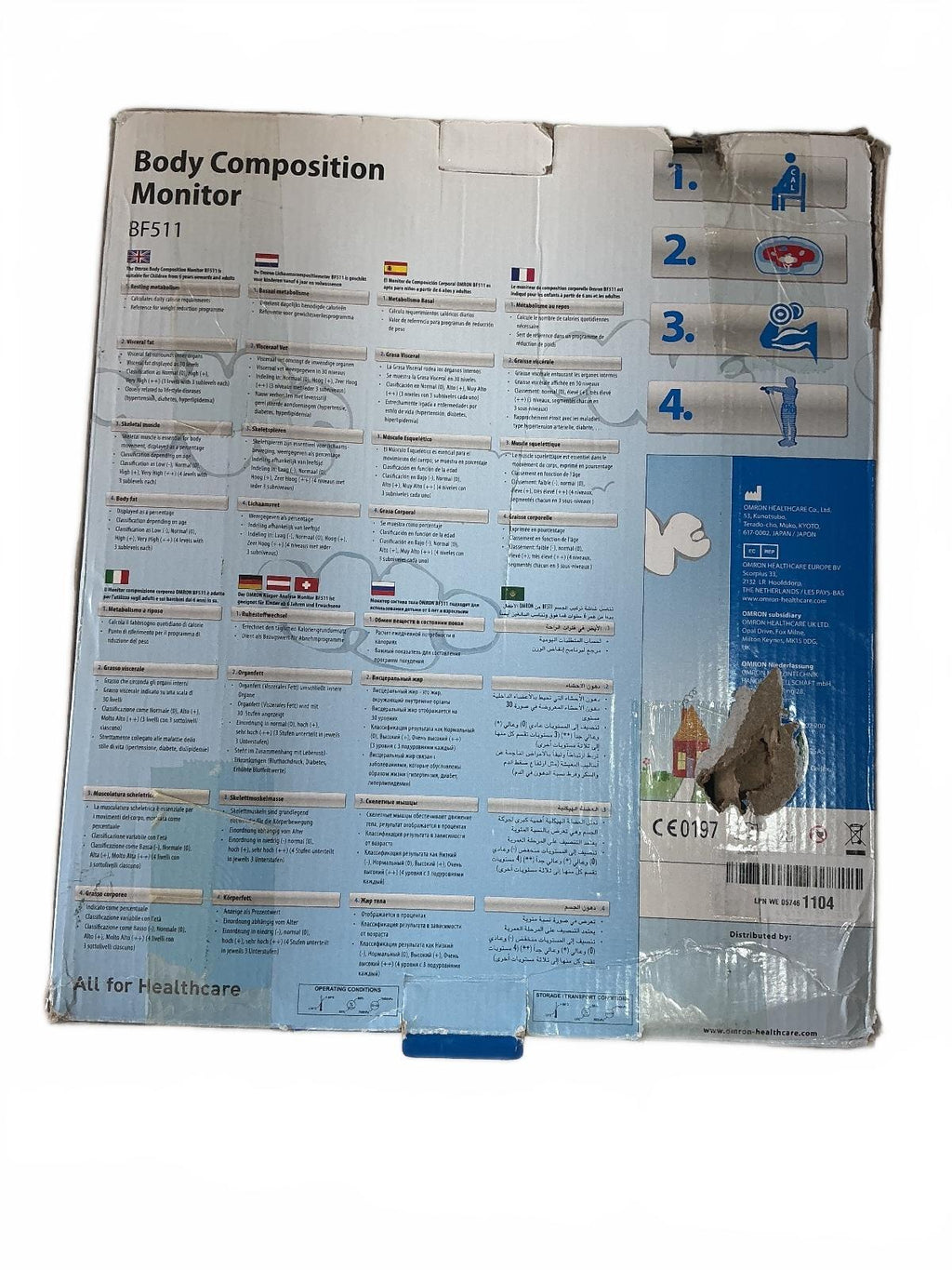 Omron KaradaScan BF511 Body Composition Monitor Family Model