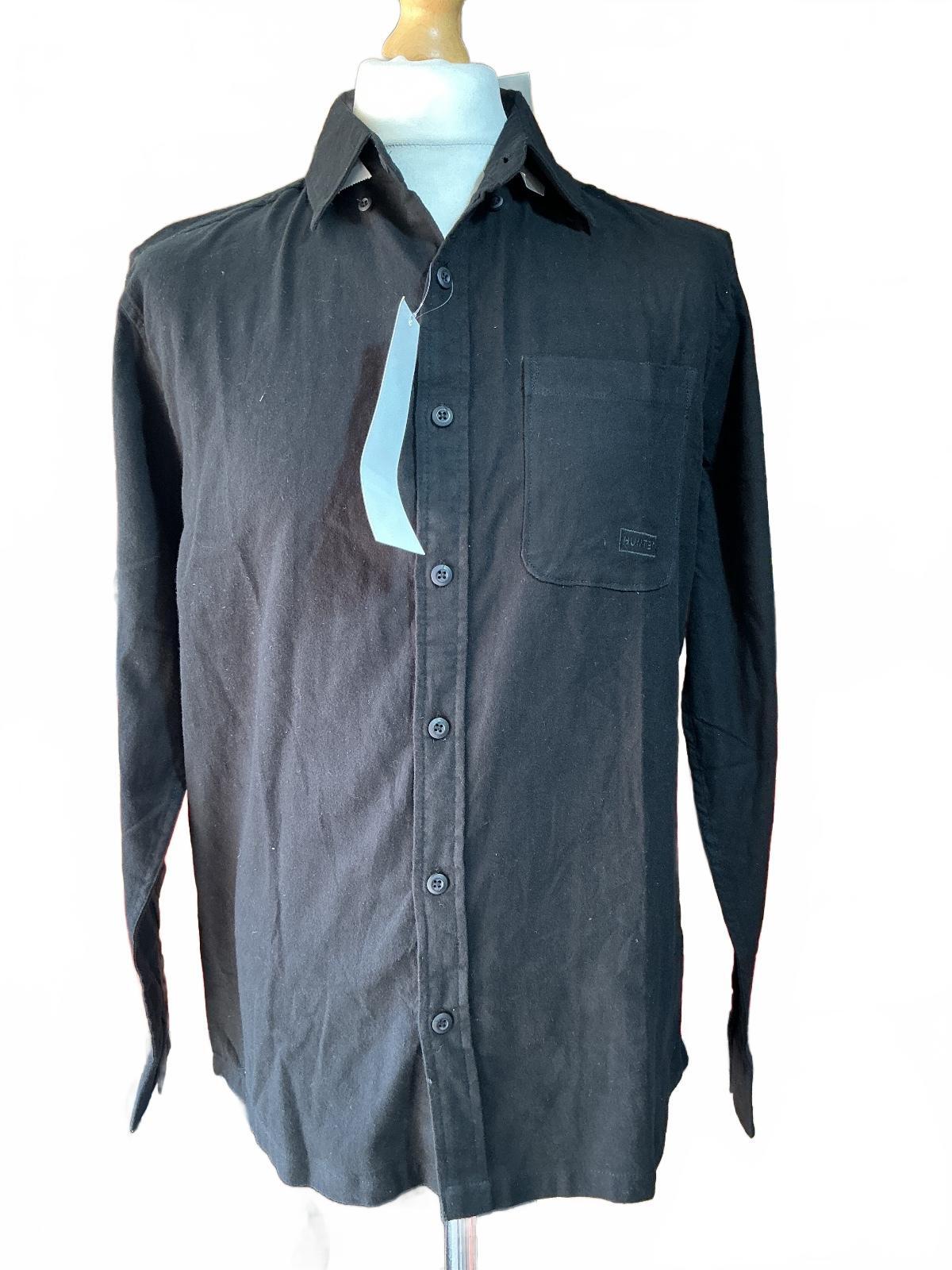 Hunter Black Long Sleeve Shirt Size XXL Casual Classic Button-Up