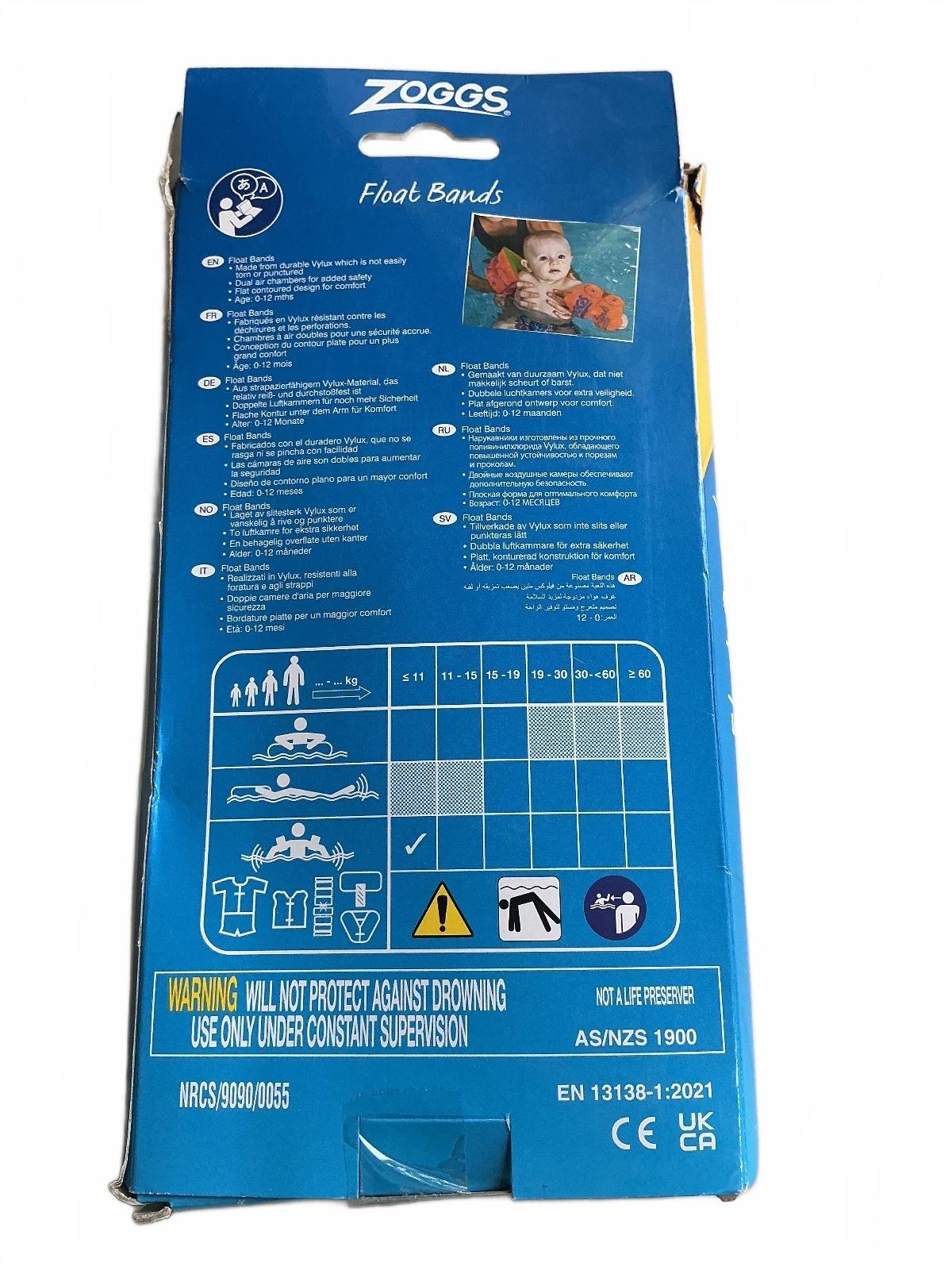 Zoggs Float Bands Baby Swim Arm Bands 0-12 Months Infant Floatation Aid