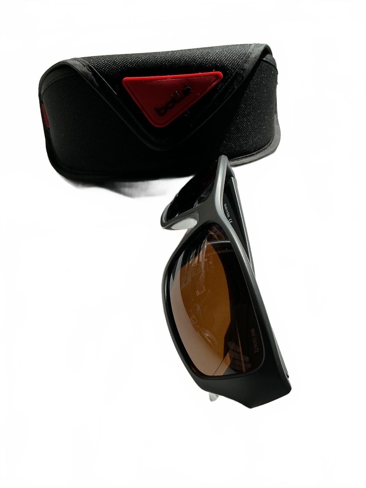 Bollé Ibex Sunglasses Matte Grey White B100 Gun Lens Size Standard