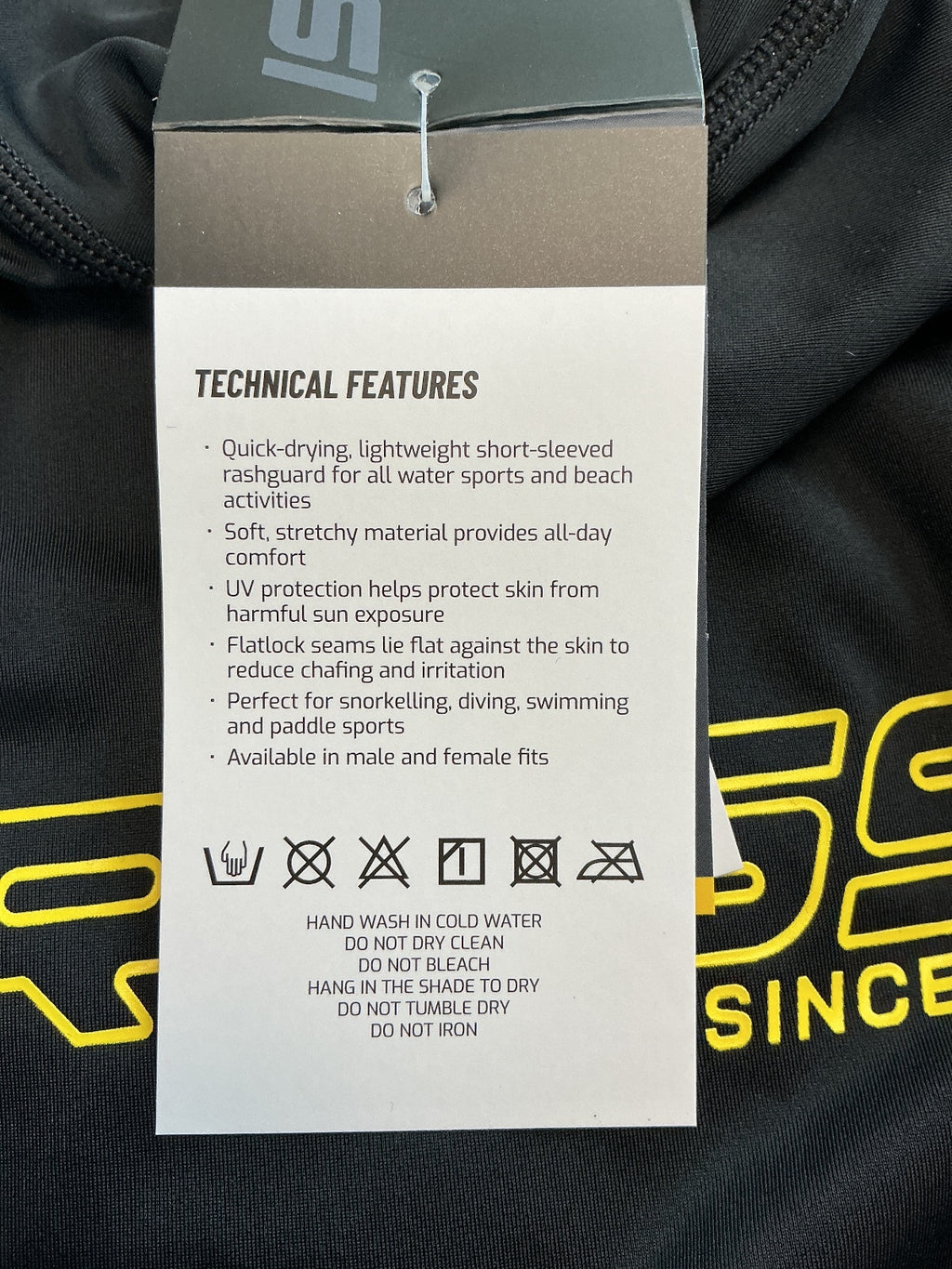 Cressi Rashguard Man XL Black Quick-Drying Lightweight UV Protection