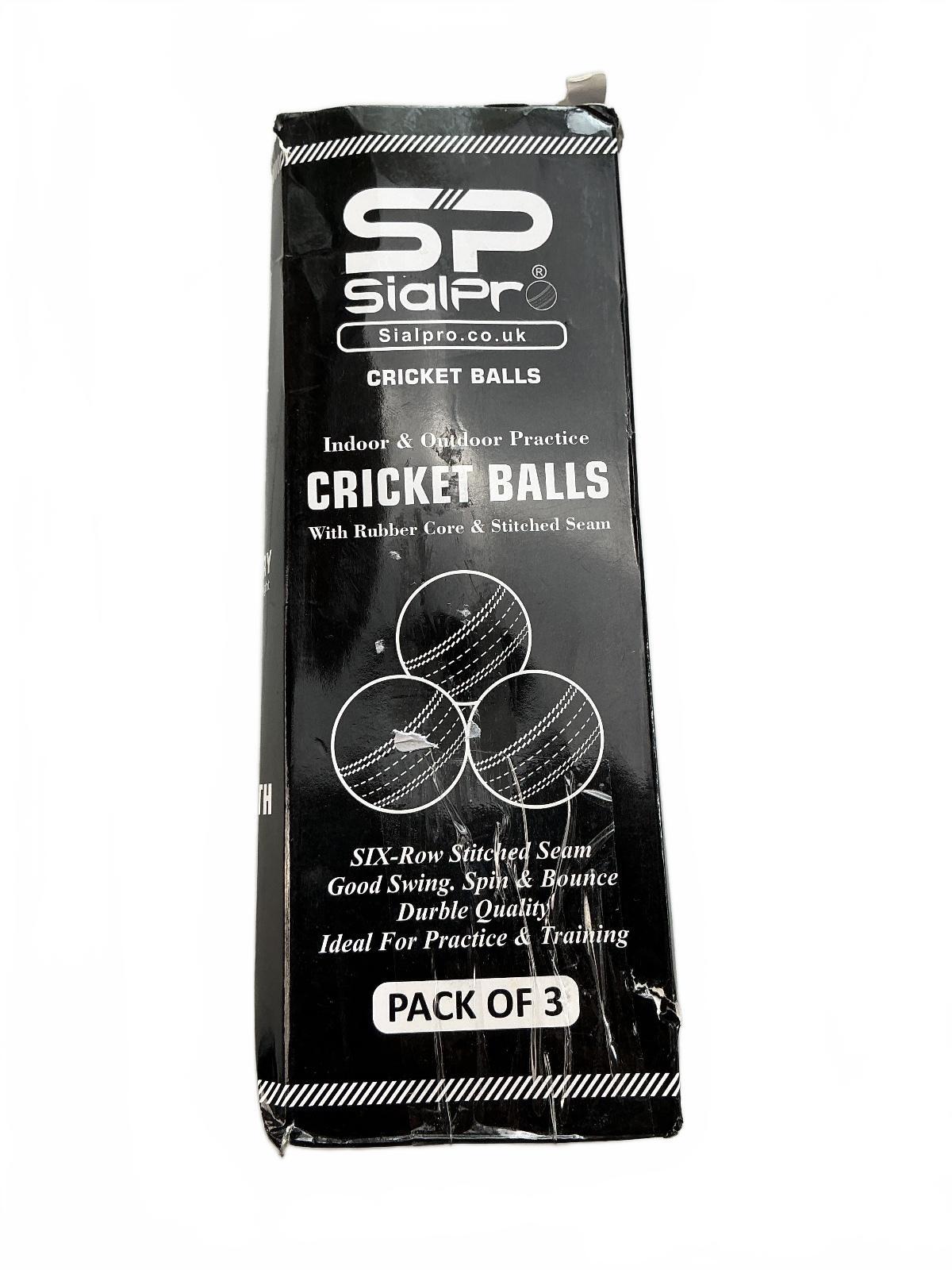 SialPro Cricket Balls Pack of 2 Practice Training Size Standard