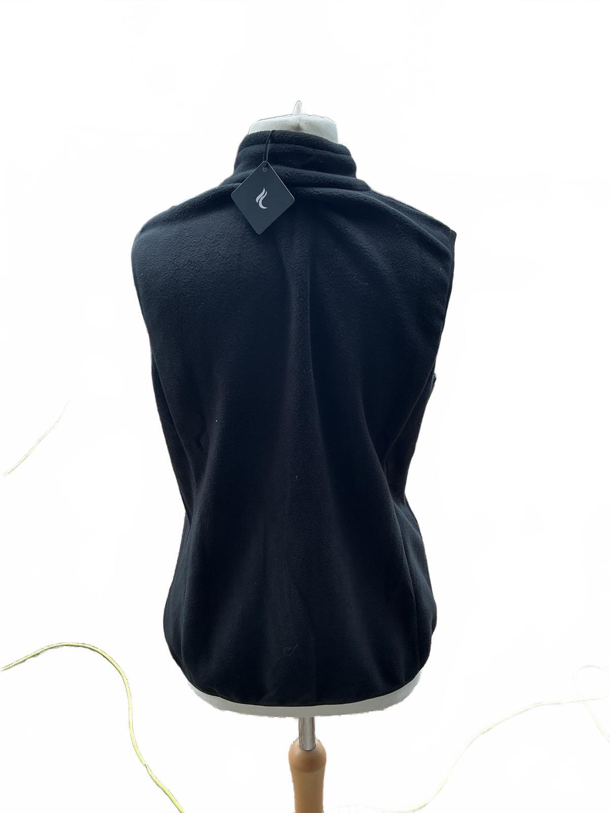 Fuinloth Black Sleeveless Fleece Vest Size M Medium Lightweight Warm