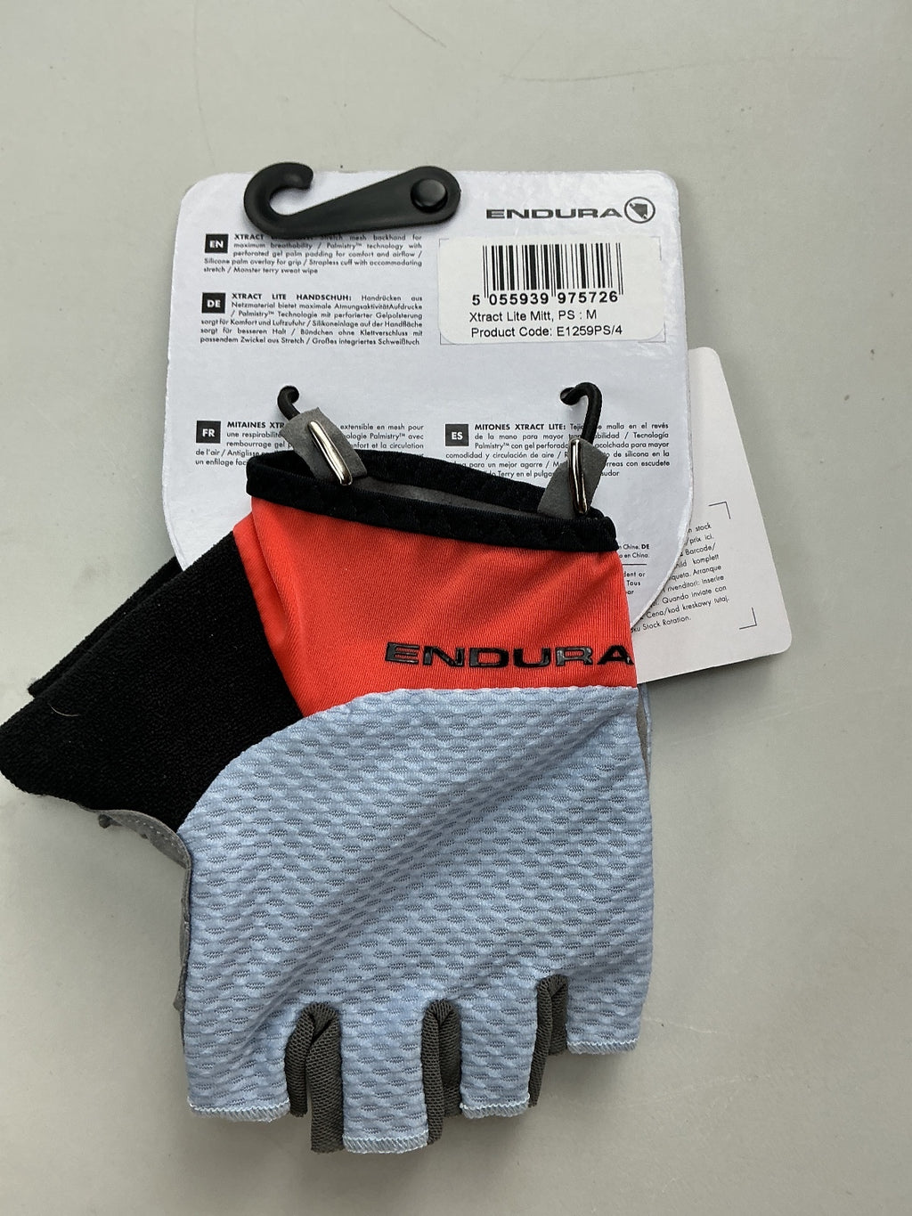 Endura Xtract Lite Mitt Cycling Gloves Size M Breathable Padded