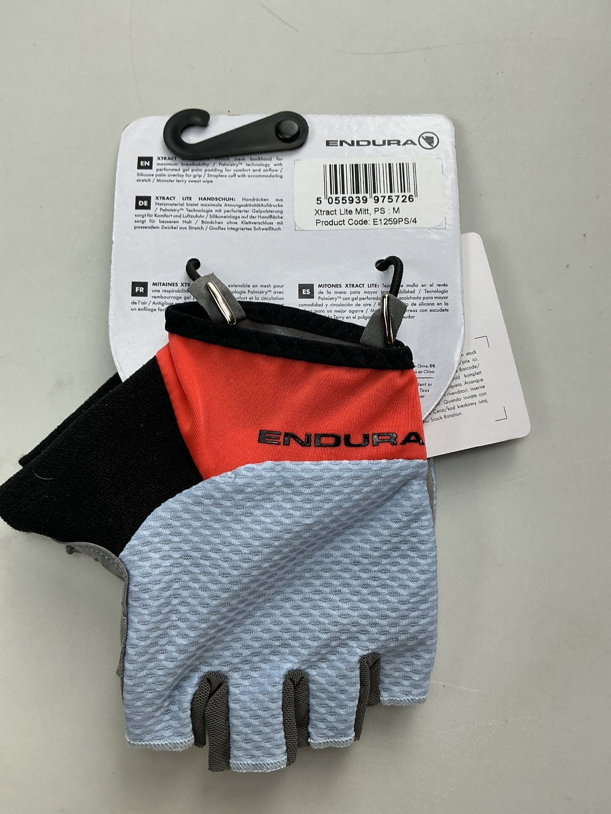 Endura Xtract Lite Mitt Cycling Gloves Size M Breathable Padded