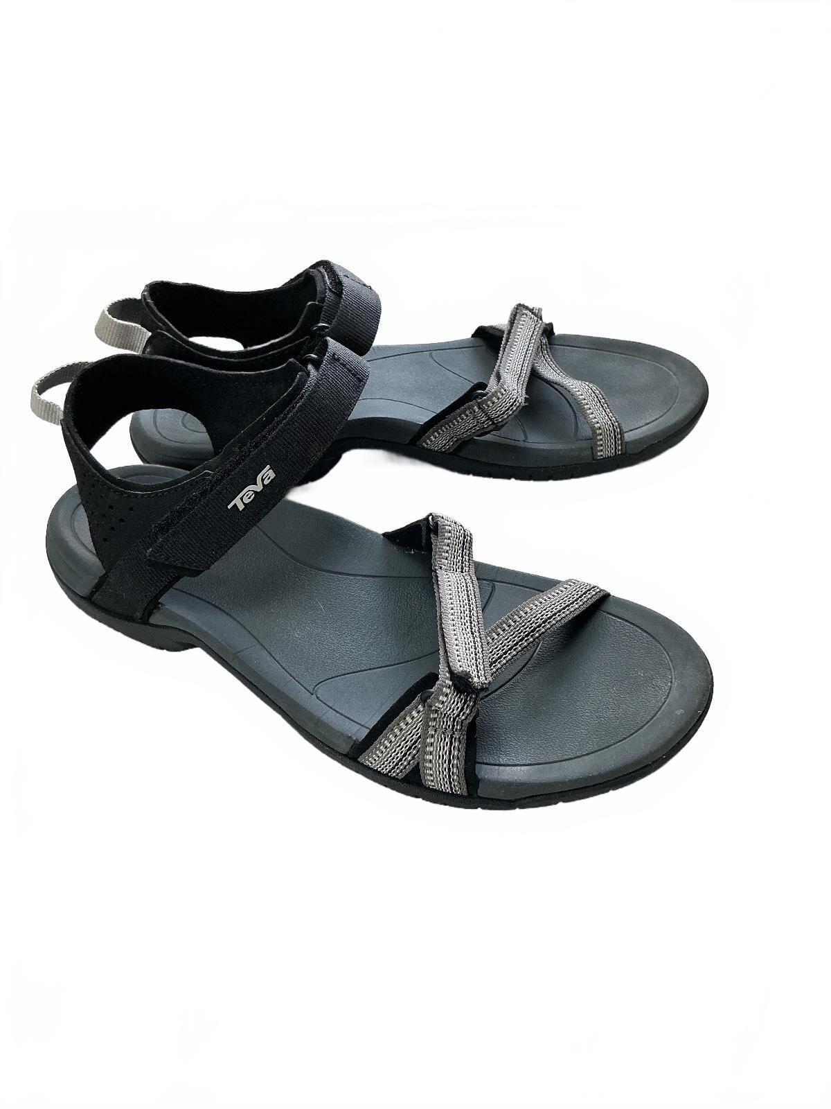 Teva Women's Sandals Size 6 Uk Black Comfortable Outdoor