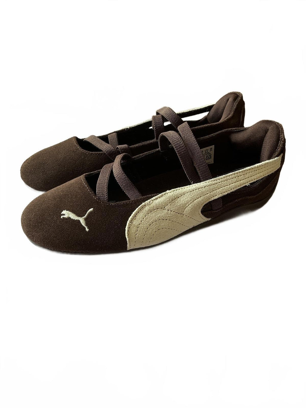 Puma Brown Speedcat Ballet Flats Size 6 UK Stylish Comfort