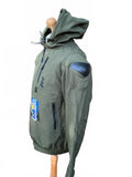 Jet Men's 3Xl Motorcycle Jacket Olive Green Protective Hooded New
