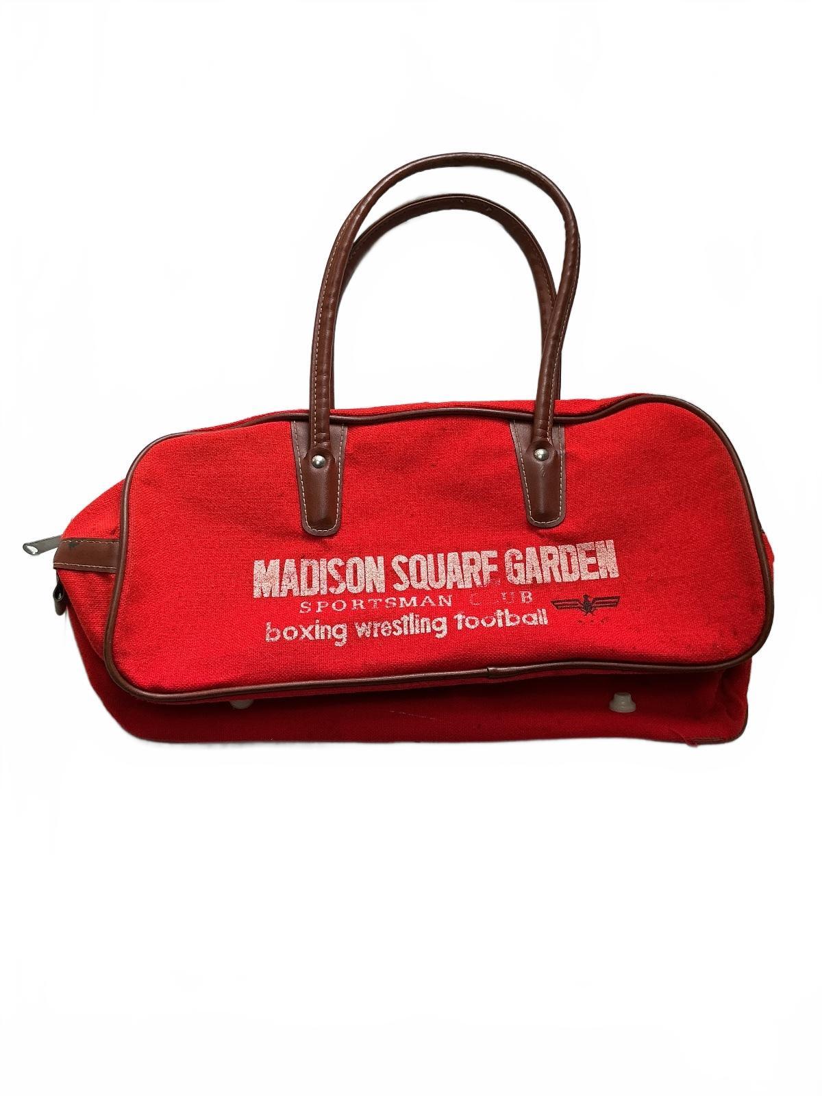 Rare Japanese Madison Square Garden Red Sportsman Club Bag Size