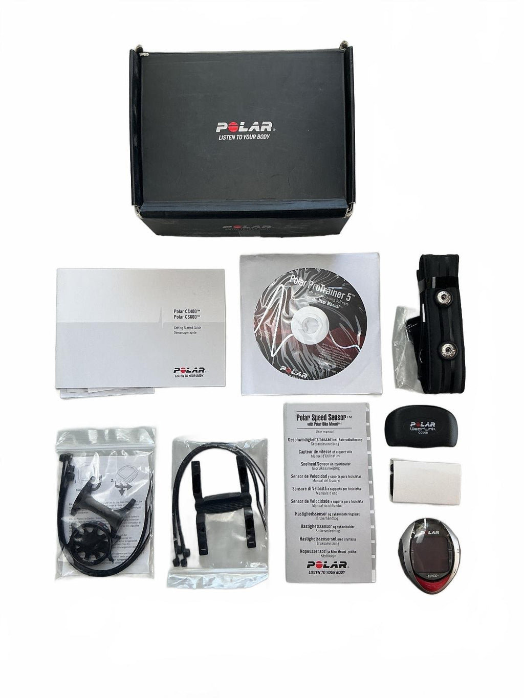Polar CS400 Bike Computer Speed Sensor Set Size One