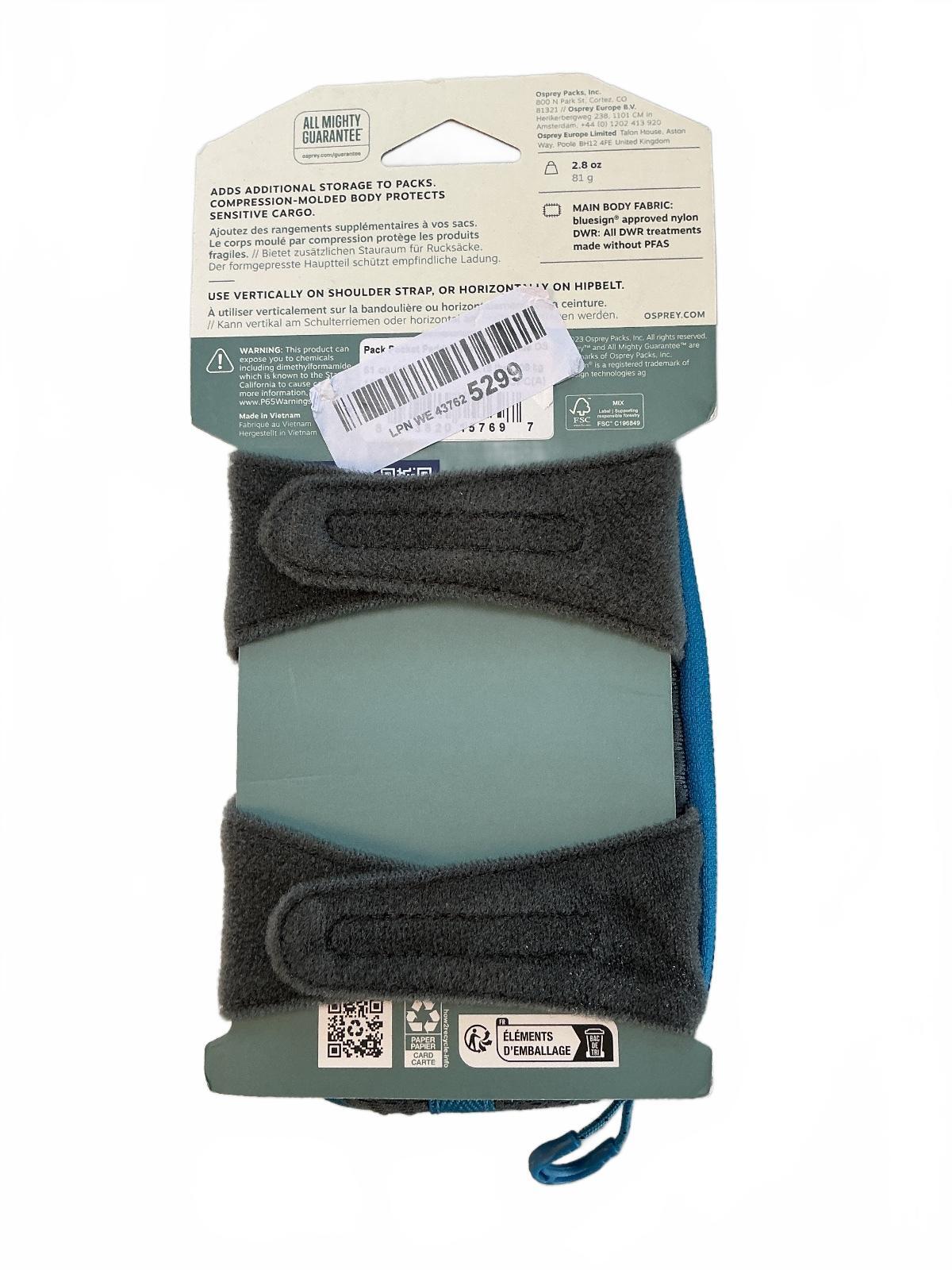 Osprey Pack Pocket Blue Small Pouch 8.1oz