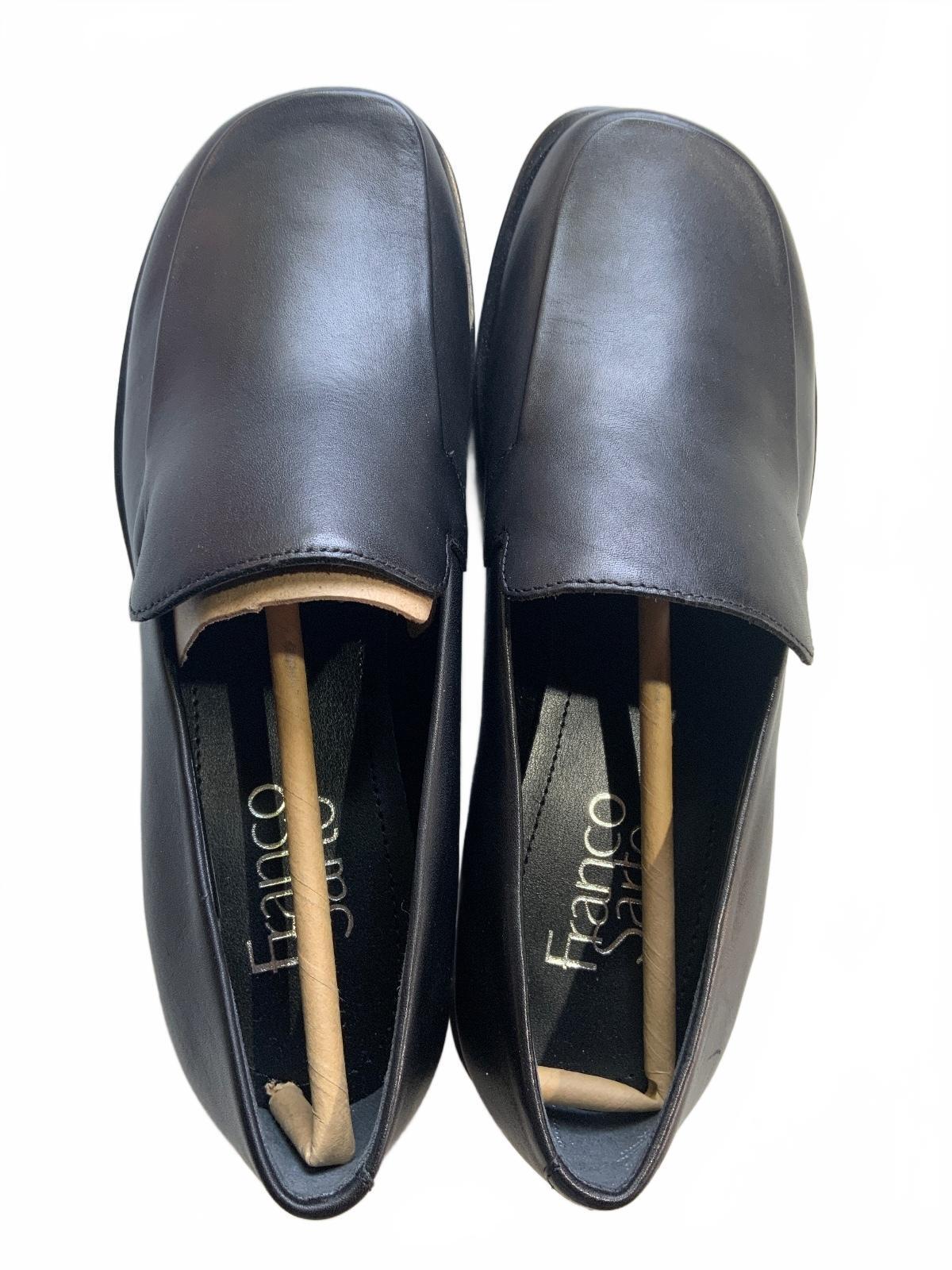 Franco Sarto L-Bocca Black Leather Loafers UK 3.5