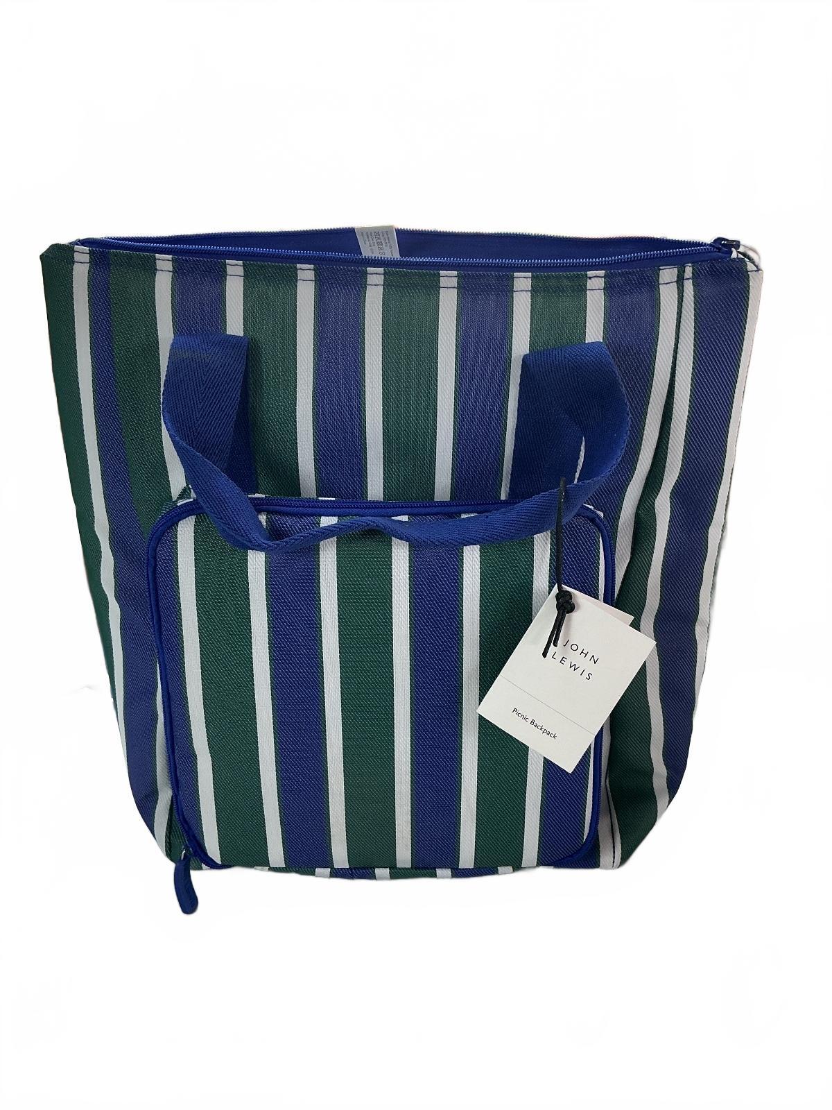 *NEW* John Lewis Stripe 2 Person Backpack Picnic Set