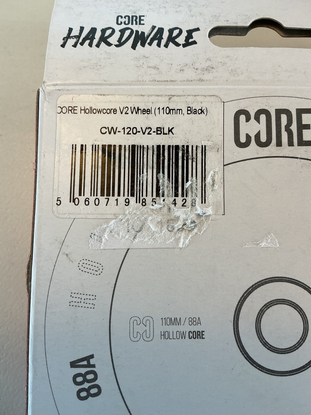 Two Core Hollowcore V2 Wheel Men 110mm Black 88A Hollow Core Skateboard Wheel
