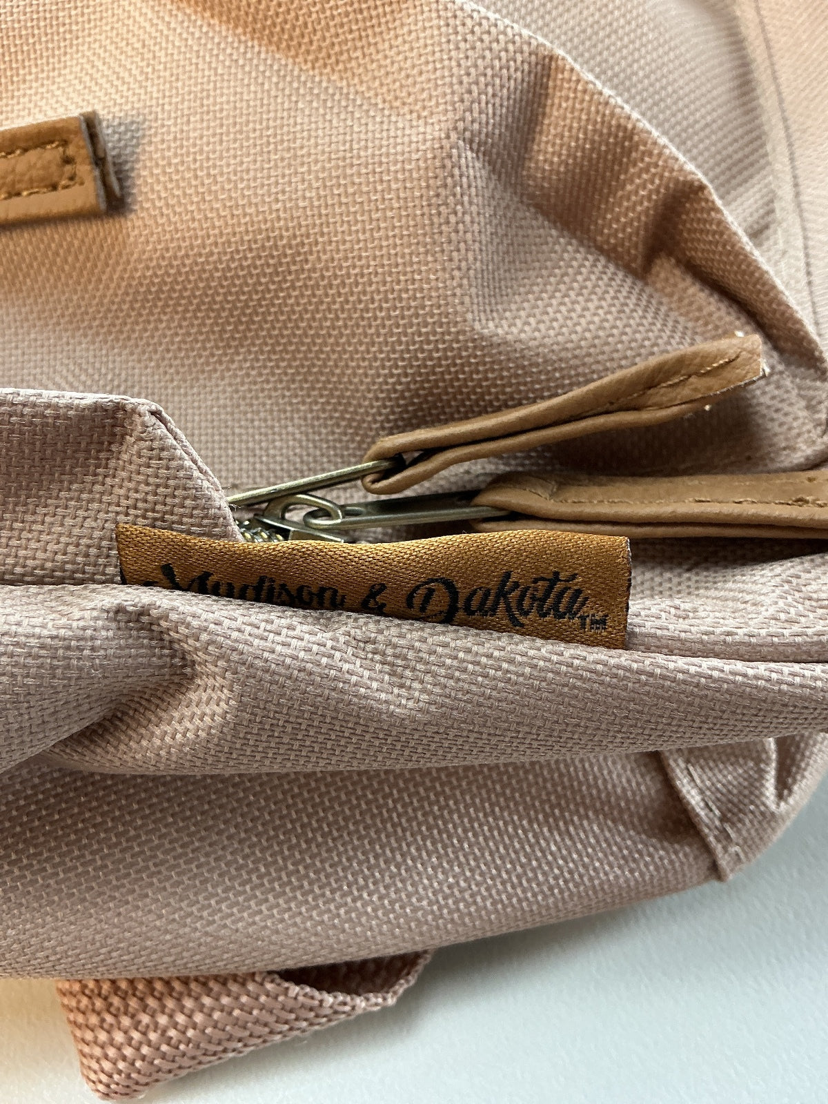 Madison & Dakota Beige Backpack Size small